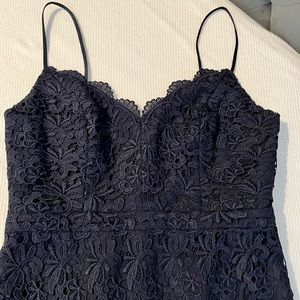 Navy Blue lace JCrew dress